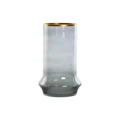 Afbeelding van Kaarshouder Home ESPRIT Blauw Gouden Kristal 21 x 35 cm
