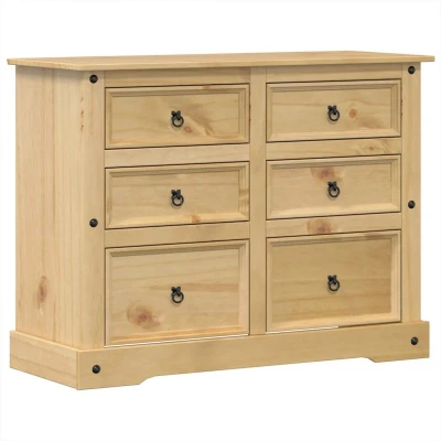 Afbeelding van vidaXL Ladekast Corona 120x48x91 cm massief grenenhout