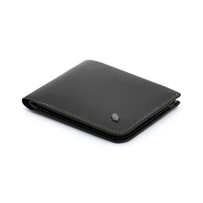 Afbeelding van Bellroy Hide &amp; Seek, slanke lederen portemonnee, rfid versies beschikbaar (max. 12 kaarten en tickets), Zwart (nieuw), portemonnee