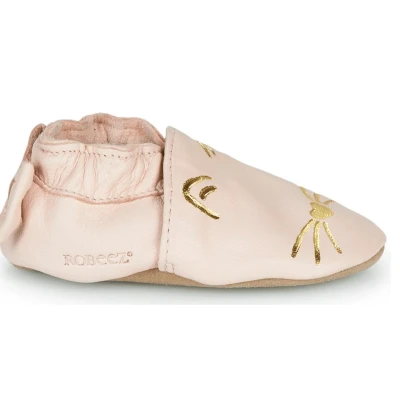 Afbeelding van Robeez CAT Babyschoenen voor kinderen, Maat: 21/22, Light pink Leer