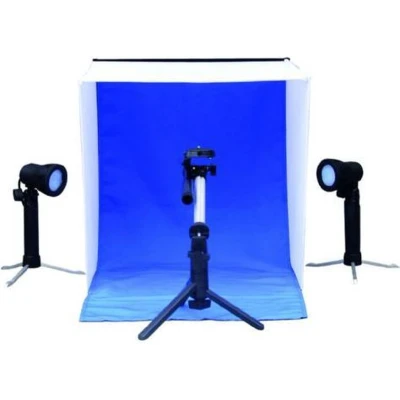 Afbeelding van Linkstar Opnamebox Set PBK 50 50x50 Opvouwbaar + 2x50W Lampen