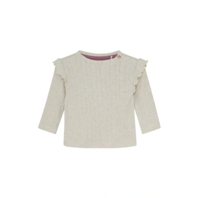 Afbeelding van Noppies Meisjes Longsleeve Thornwood Oatmeal Melange 86 100% Biologische katoen