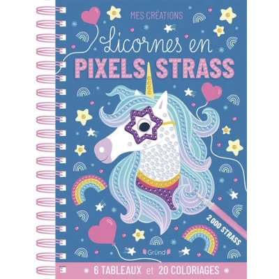 Image de Licornes en pixels strass