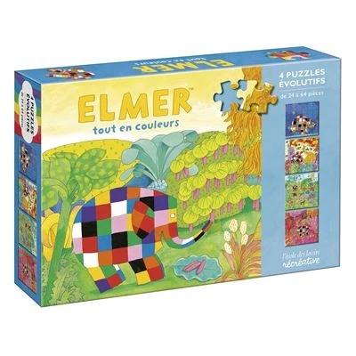 Image de Elmer tout en couleurs Puzzles évolutifs