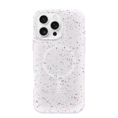 Image de OtterBox Symmetry Core Series Coque de protection pour téléphone portable compatibilité avec MagSafe pépites (blanc) Apple iPhone 16 Pro Max
