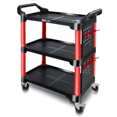 Afbeelding van CCLIFE werkplaatswagen, 3 niveaus, met ophanghaken, 150 kg