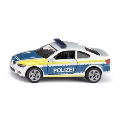Afbeelding van siku 1532, BMW M3 Coupé Politie, metaal/kunststof, zilver, speelgoedauto voor kinderen, open deuren