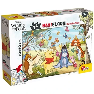 Afbeelding van Lisciani Disney puzzel DF Maxi Floor 24 Winnie de Poeh kinderen meerkleurig 86665