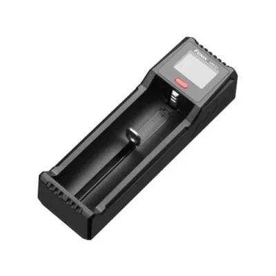 Afbeelding van fenix Are D1 Single Bay Smart oplader voor NimH &amp; Li Ion batterijen, zwart