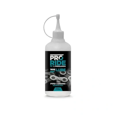 Afbeelding van PRORIDE wax Lube kettingsmeermiddel fiets PTFE &amp; Ceramic Technology 500ml wit