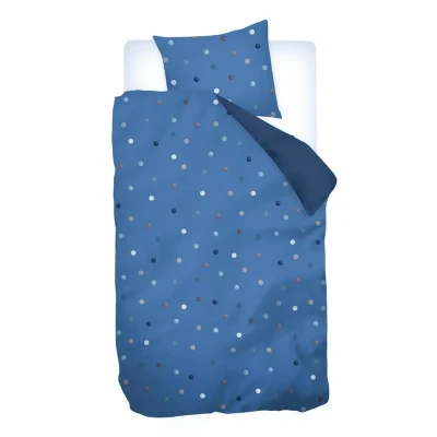 Afbeelding van Snoozing Javier Dekbedovertrek Flanel Junior 120x150 cm + 1 sloop) Blauw