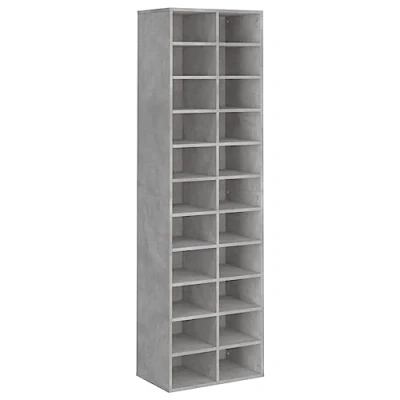 Afbeelding van vidaXL Schoenenkast betongrijs 54x34x183 cm bewerkt hout