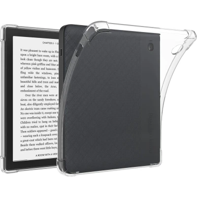 Afbeelding van imoshion Ereader Cover / Hoesje Geschikt voor Kobo Libra Colour Clear Backcover Transparant