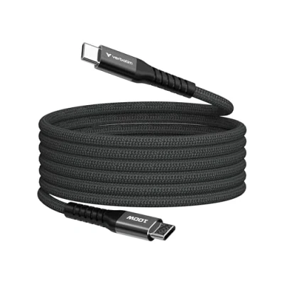 Afbeelding van Verbatim 31863, Sync n Charge Cable USB C to 100W Magnetic 120 cm Black