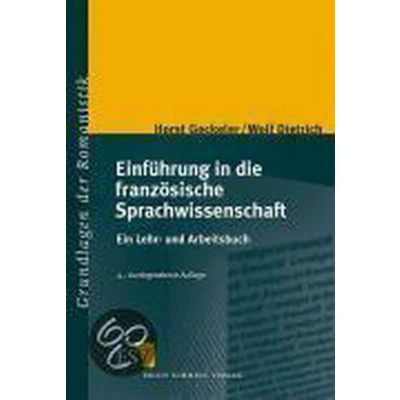 Afbeelding van Einführung In Die Französische Sprachwissenschaft