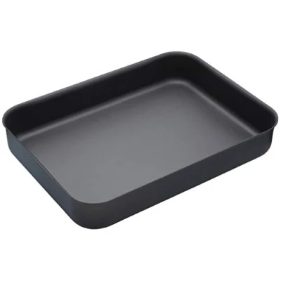 Afbeelding van KitchenCraft MasterClass Hard Geanodiseerde Braadpan, ‎Geoxideerd Aluminium, 42 x 31 6,5 Centimeter, Zwart, B0001IX2J2