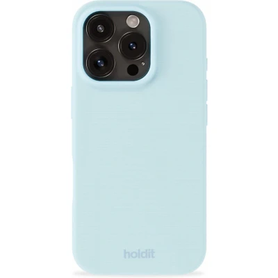 Afbeelding van Holdit Hoesje Geschikt voor iPhone 16 Pro Max Siliconen Silicone Case lichtblauw