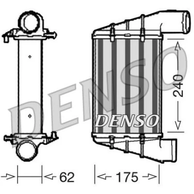 Afbeelding van DENSO DIT02001 Intercooler Aluminium 240x175x62 VOLKSWAGEN: Passat B5 GP Estate