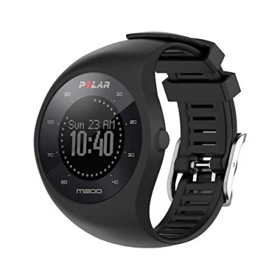 Afbeelding van INF Armband compatibel met Polar M200 siliconen zwart, klassiek