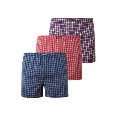 Afbeelding van Snocks American 3 PACK Boxershort, Heren, Maat: Large, Small check