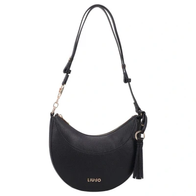 Afbeelding van LIU JO schoudertas Cirry Hobo Bag Nero zwart