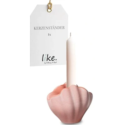 Afbeelding van like by Villeroy &amp; Boch Perlemor Home kandelaar koraal 11 x 8 10 cm