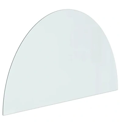 Afbeelding van vidaXL Glasplaat voor open haard halfrond 1000x600 mm