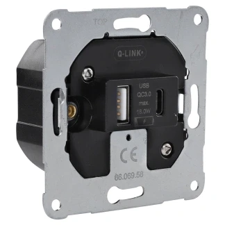Afbeelding van USB stopcontact Q Link (Inbouw, A, C)
