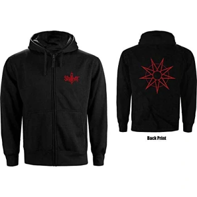 Afbeelding van Slipknot 9 Point Star Vest met capuchon S Zwart