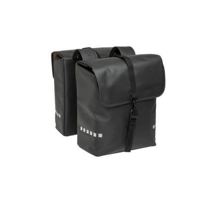 Afbeelding van New Looxs Odense Double Dubbele Fietstas 39l Zwart