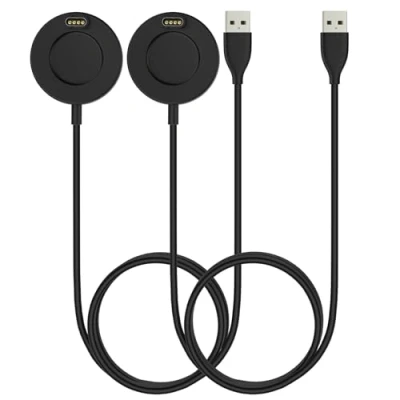 Afbeelding van MoKo 2 stuks USB laadstations compatibel met Garmin Vivoactive 3/4/4S/Fenix 7/7S/7X/6/6S/6X Pro/5/5S/5X Plus/Forerunner 45/55/245/745/945/Venu 2/2 Plus/Sq/Instinct/Epix 2, laadstation