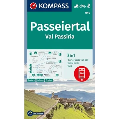 Afbeelding van Passeiertal, Val Passiria GPS wp D/I/E +AG