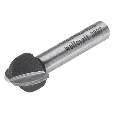 Afbeelding van Wolfcraft 3967000 Halfrondprofielfrees Hardmetaal Afmeting, Ø 12.7 mm Schachtdiameter 8