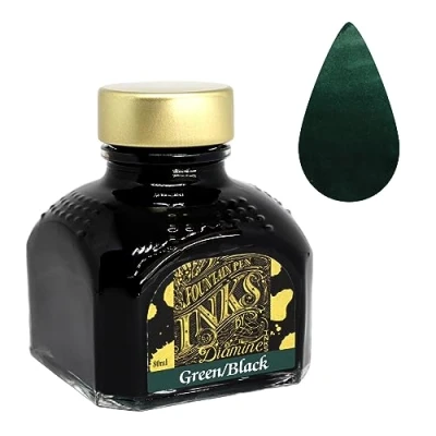 Afbeelding van Diamine Vulpeninkt fles 80 ml turquoise zwart/groen