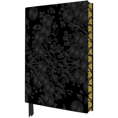 Afbeelding van Artisan Art Notebooks Uematsu Hobi: Box Decorated with Chrysanthemums Notebook (Flame Tree Journals)