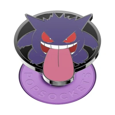 Afbeelding van PopSockets: PopGrip houder en handgreep voor smartphone tablet met verwisselbare top Pokémon Enamel GITD Gengar Night Shade