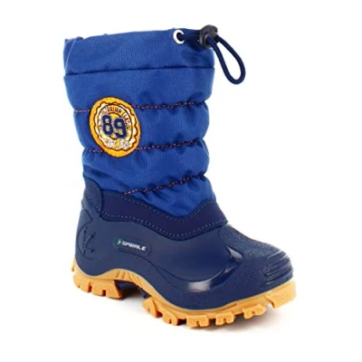 Afbeelding van Spirale Eric, uniseks sneeuwlaarzen voor kinderen, turquoise blu crêpe 01319800