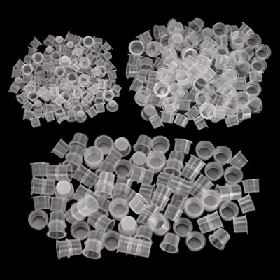 Afbeelding van ATOMUS 300Pcs Tattoo Ink Cups Mixed Small Medium Large Size Disposable Pigment Caps Holder Container Supplies
