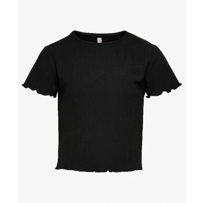 Afbeelding van Kids ONLY Kognella Oneck NOOS Tshirt basic voor kinderen, Maat: 110/116, Black