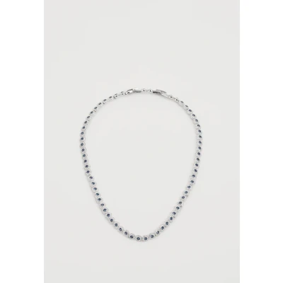 Afbeelding van Swarovski Una Angelic tennisketting, ronde taille, blauw, gerhodineerd metaal