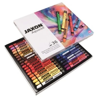 Afbeelding van Honsell Jaxon 49436 aquarel pastelkleuren, 36 stuks, in kartonnen etui, hoge kleurglans, voor kunstenaars, hobbyschilders, kunstlessen