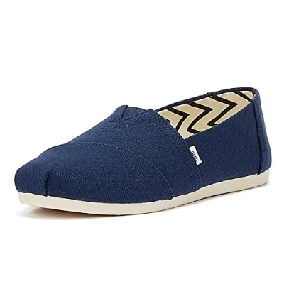 Afbeelding van TOMS Gerecycled katoen Alpargata Loafer Flat, marineblauw, 40 EU