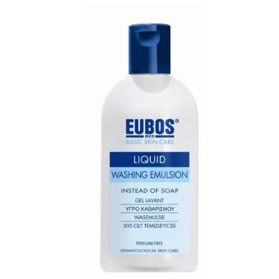 Afbeelding van Eubos Blauw Liquid Washing Emulsion Gel 200 ml