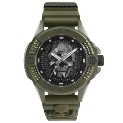 Afbeelding van Philipp Plein The $Kull Ecoceramic PWUBA0423 Horloge Siliconen Groen Ø 44 mm