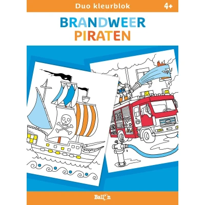 Afbeelding van Duo kleurblokken 0 Brandweer en piraten