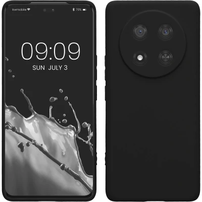 Afbeelding van kwmobile telefoonhoesje geschikt voor HONOR Magic7 Lite Hoesje smartphone Precisie camera uitsnede In mat zwart