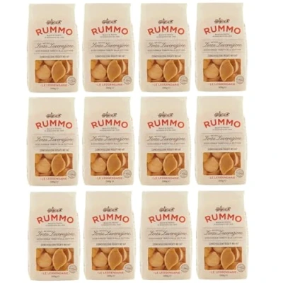 Afbeelding van Rummo pasta Conchiglioni Rigati nr. 147 Italiaanse van harde tarwegries, pasta, 500 g, 6 stuks