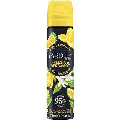 Afbeelding van Yardley Freesia &amp; Bergamot by London 77 ml Body Fragrance Spray
