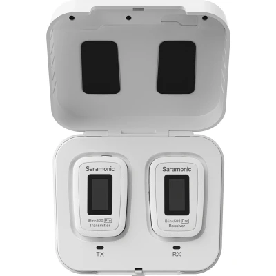 Afbeelding van Saramonic Blink 500 Pro B1 Wit, 1 lavalier microfoon zender en ontvanger voor camera met 3.5mm mini jack