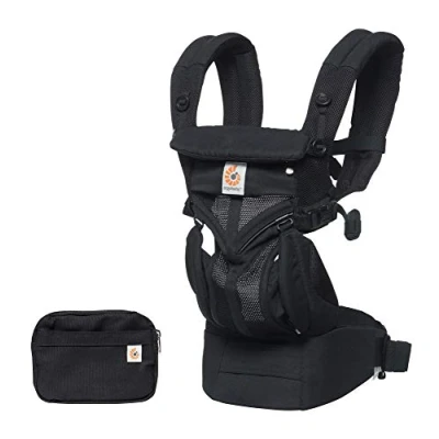 Afbeelding van Ergobaby Omni 360 Cool Air Mesh Baby Draagzak Onyx Black